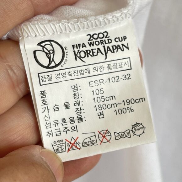 Vintage KOREA JAPAN 2002 Fifa World Cup T-Shirt Official Licensed Mens Sz Large - Picture 9 of 10